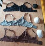 3 zwangerschapsbh's in zwart, bruin en grijs - Maat L, Vêtements | Femmes, Vêtements de grossesse, Lingerie ou Maillot de bain