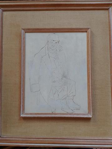 Broeder Max  1903 - 1973  Tekening  beschikbaar voor biedingen