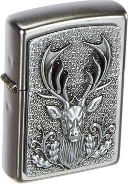 Zippo aansteker Herten embleem SNELLE GRATIS LEVERING, Verzamelen, Rookartikelen, Aanstekers en Luciferdoosjes, Nieuw, Aansteker