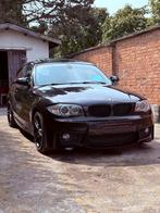BMW 123d, Auto's, Zwart, 4 cilinders, Leder en Stof, 1485 kg
