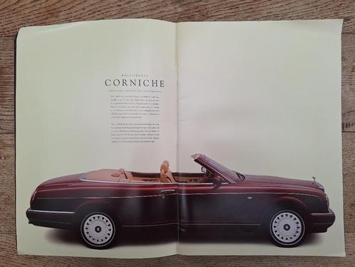 ROLLS-ROYCE CORNICHE 2000 BROCHURE 32 PAGINA'S ENGELSE TEKST, Boeken, Auto's | Folders en Tijdschriften, Gelezen, Overige merken