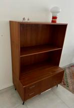 Stijlvolle Deense teak vintage boekenkast met lades, Huis en Inrichting, Ophalen, Zo goed als nieuw, Met lade(s)