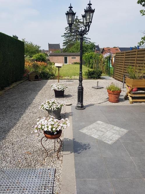 Réverbère 3 branches de jardin, Tuin en Terras, Buitenverlichting, Gebruikt, Staande lamp, Aluminium, 50 tot 250 watt, Netvoeding