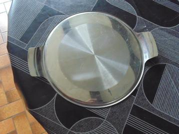 Plat en inox, Enlèvement ou Envoi, Comme neuf, Inox, Autres types