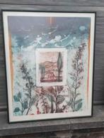 Lithographie signe René carcan, Ophalen of Verzenden