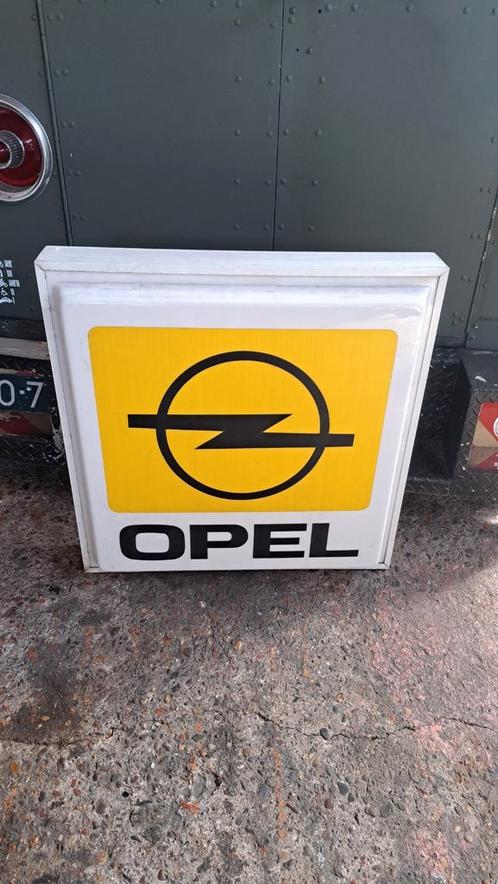 Vintage Opel licht reclame verlichting lichtbak, Verzamelen, Merken en Reclamevoorwerpen, Gebruikt, Ophalen