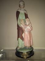 Rare statue de Sainte Anne ou Saint Anne, Enlèvement ou Envoi