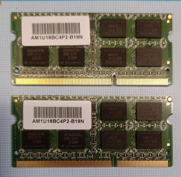 Sodimm DDR3 8gb (2x4gb), 8 GB, DDR3, Comme neuf, Enlèvement