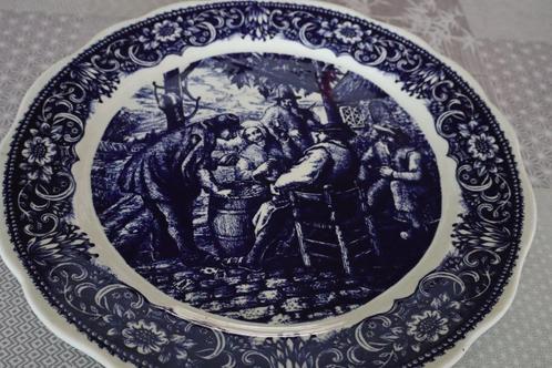 Assiette Delft Boch avec scène, Antiquités & Art, Antiquités | Céramique & Poterie, Enlèvement ou Envoi