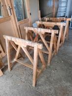 4 houten schragen, Doe-het-zelf en Bouw, Ophalen of Verzenden, Gebruikt
