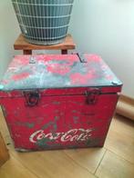 Coca Cola box metaal zwaar, Verzamelen, Overige typen, Gebruikt, Ophalen