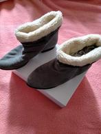 Grijze enkellaarsjes,nubuck,warme voering,maat 39., Gris, Enlèvement ou Envoi, Comme neuf, Boots et Botinnes