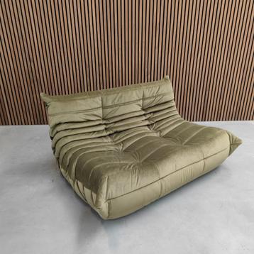 Ligne Roset Togo – Tweezits groen velours