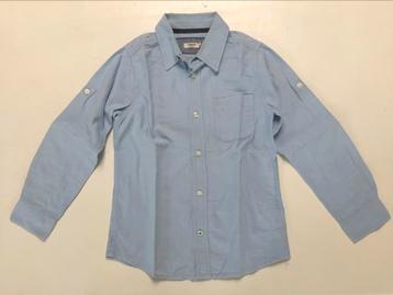 Chemise bleu clair unie I'Kids 10 j 140, Garçon, I’Kids, Enlèvement ou Envoi, Chemise ou Chemisier