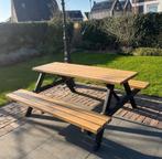 Picknicktafels - Zwart/Bruin - Nieuw, Tuin en Terras, Picknicktafels, Nieuw, Ophalen of Verzenden, Inklapbaar, Rechthoekig