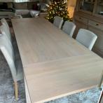Massief eiken eettafel, Huis en Inrichting, Ophalen, Zo goed als nieuw