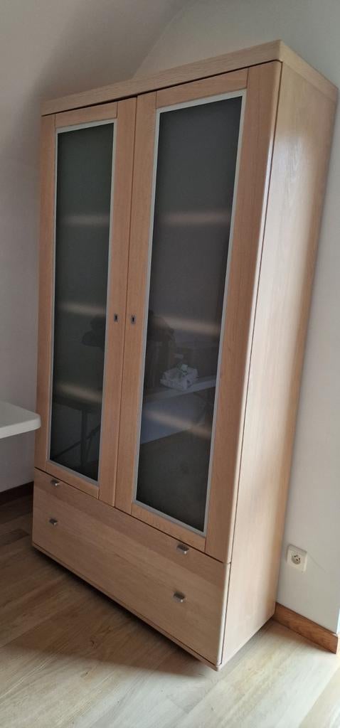 Vitrine bois massif, 25 à 50 cm, 100 à 150 cm, Utilisé, 150 à 200 cm