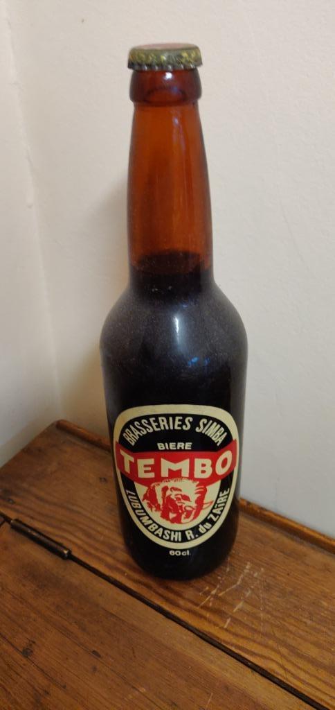 bouteille pleine originale de TEMBO de 1990, Collections, Marques de bière, Enlèvement