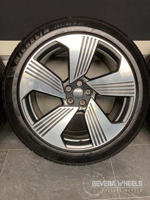 21” originele Audi Etron velgen + Michelin banden 5x112 4KE, Auto-onderdelen, Banden en Velgen, Banden en Velgen, Zomerbanden