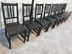 8 stoelen zo goed als nieuw. Het kan geleverd worden., Huis en Inrichting, Ophalen, Gebruikt, Zwart, Vijf, Zes of meer stoelen