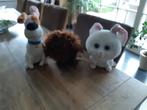 3 knuffels 'Huisdiergeheimen' (The secret life of pets), Verzenden, Gebruikt