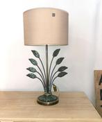Zwaar bronzen bureau lamp met taupe kap H 59 B 30, Antiek en Kunst, Antiek | Verlichting, Ophalen of Verzenden