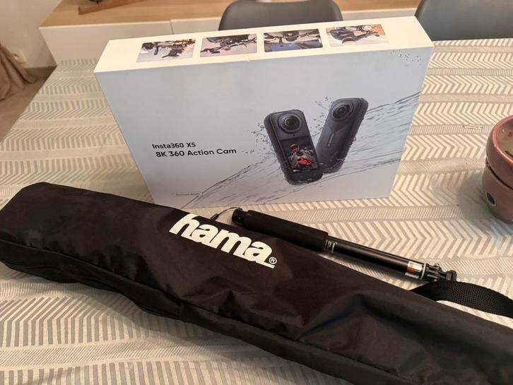 Caméra Insta360 X5 8K + Motorcycle Bundle + accessoires, Hobby en Vrije tijd, Overige Hobby en Vrije tijd, Zo goed als nieuw, Ophalen