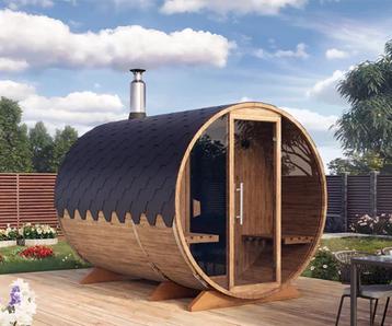 Barrelsauna 300 Thermowood, Gratis sauna installatie! beschikbaar voor biedingen