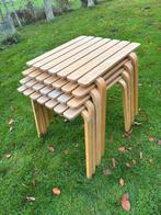 4 stapelbare tafels ca 74x74x75, Huis en Inrichting, Ophalen