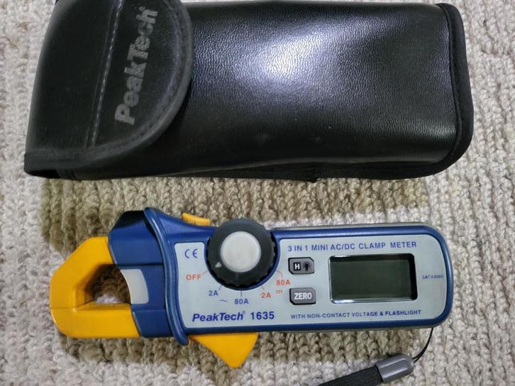 Peaktech 1635 Pince ampèremétrique - AC/DC, Bricolage & Construction, Instruments de mesure, Comme neuf, Électricité, Enlèvement ou Envoi