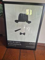 Churchill zeldzame tentoonstelling poster wereldoorlog, Ophalen
