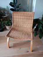 Vintage Ikea Björket rotan zetel lounge chair Tord Björklund, Huis en Inrichting, Stoelen, Ophalen, Gebruikt