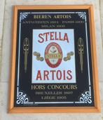 Grote spiegel Stella Artois - Rob Otten - Glas, Hout, Panneau, Plaque ou Plaquette publicitaire, Stella Artois, Utilisé, Enlèvement ou Envoi