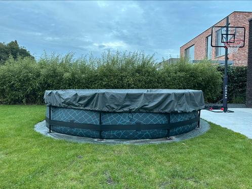 EXIT stone zwembad 300x76 incl zandfilterpomp, Tuin en Terras, Zwembaden, Zo goed als nieuw, Rond, Ophalen