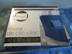 Blauw - grijze zetelhoes -- Nieuw -- Hoes voor zetel, Huis en Inrichting, Ophalen of Verzenden, Nieuw, Rechte bank