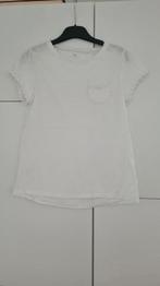 Wit T-shirt met bloempjes Next meisjes maat 146, Meisje, Ophalen of Verzenden, Zo goed als nieuw, Shirt of Longsleeve