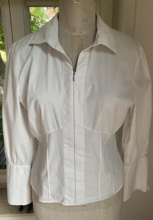 Bloes merk Astrid black label, mt 42, Kleding | Dames, Blouses en Tunieken, Maat 42/44 (L), Wit, Ophalen of Verzenden
