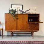 Vintage highboard, buffetkast, Deens, Huis en Inrichting, Ophalen of Verzenden, Gebruikt