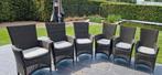 Tuinstoelen met kussens 6 stuks in verzorgde staat, Jardin & Terrasse, Chaises de jardin, Enlèvement, Utilisé, Rotin