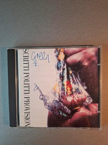 Cd. Scritti Politti. Provision. Gehandtekend  beschikbaar voor biedingen
