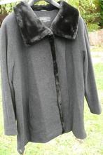 Mooie donkergrijze mantel (a507), Kleding | Dames, Zwart, Maat 46/48 (XL) of groter, Ophalen of Verzenden, Zo goed als nieuw