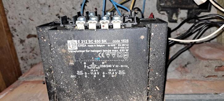 transfo, Doe-het-zelf en Bouw, Elektriciteit en Kabels, Gebruikt, Overige typen, Ophalen