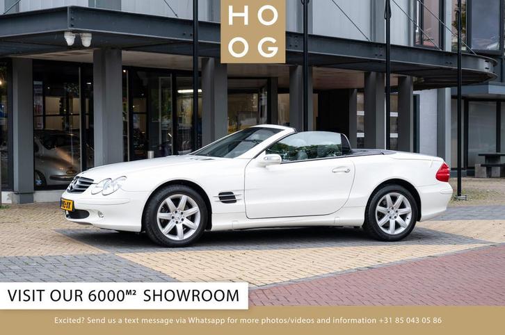 Mercedes-Benz SL-Klasse 350 R230 (bj 2004, automaat), Auto's, Mercedes-Benz, Bedrijf, Te koop, SL, Lederen bekleding, Open dak