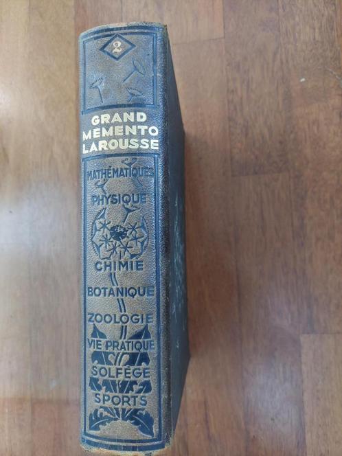 Grand Mémento Encyclopédique Larousse 1937, Antiquités & Art, Antiquités | Livres & Manuscrits, Enlèvement ou Envoi