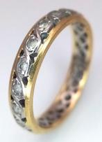 18 karaat geel gouden ring, Handtassen en Accessoires, Ophalen of Verzenden, Zo goed als nieuw, Geel