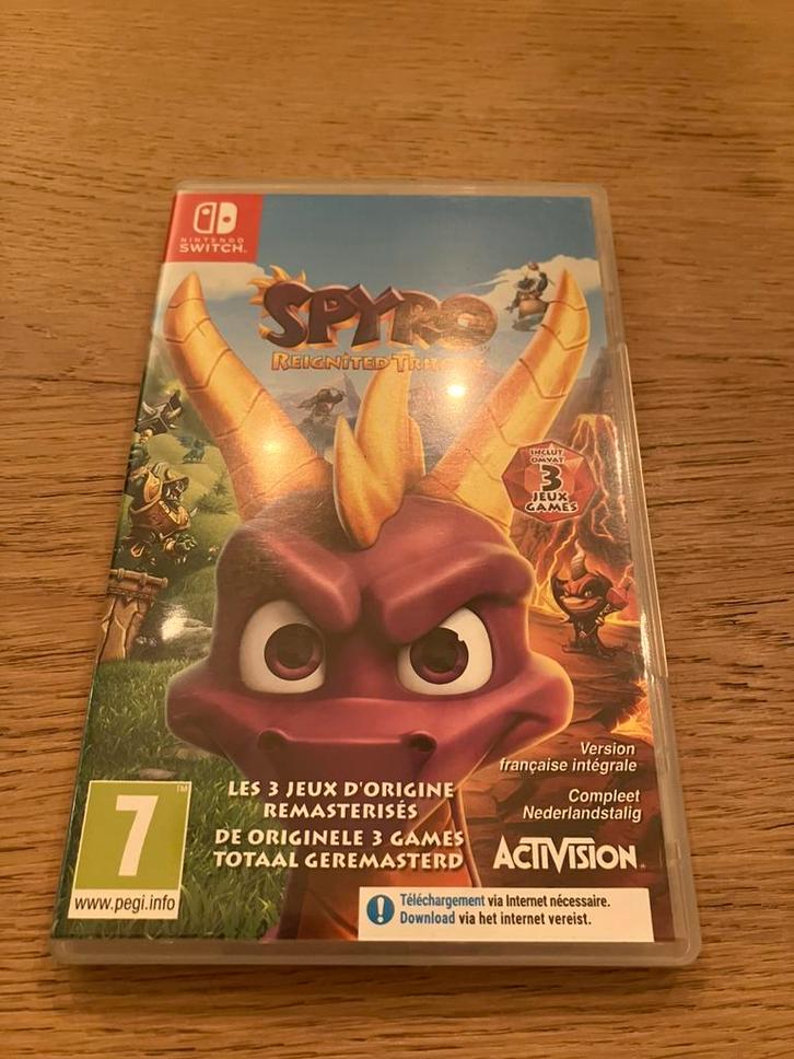 Spyro Reignited Trilogy, Games en Spelcomputers, Games | Nintendo Switch, Zo goed als nieuw, Avontuur en Actie, Vanaf 12 jaar
