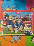 Kartonnen puzzel brandweerman Sam, 12 stuks, Kinderen en Baby's, Speelgoed | Kinderpuzzels, Zo goed als nieuw, Ophalen