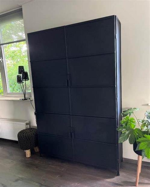 Opbergkast metaal industriële130cm breed voorraad actie, Huis en Inrichting, Kasten | Wandmeubels, Nieuw, 150 tot 200 cm, Minder dan 150 cm