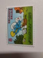 Een postzegel over de Smurfen kleur verschillende kleuren, Ophalen, Zo goed als nieuw