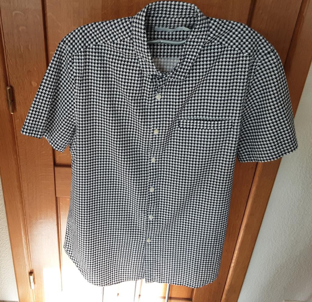 Nieuw: Hemd korte mouwen maat Large *Topman*, Kleding | Heren, Overhemden, Nieuw, Halswijdte 41/42 (L), Overige kleuren, Ophalen of Verzenden